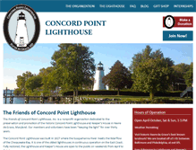 Tablet Screenshot of concordpointlighthouse.org